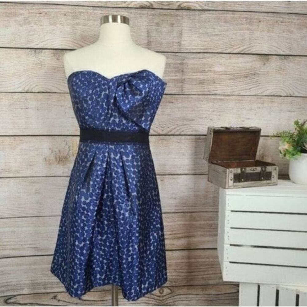 5/$25 BCBGMAXAZRIA Women's Strapless Polka Dot Party Dress Size 10